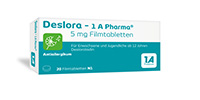 DESLORA-1A Pharma 5 mg filmtabletta, 50 db
