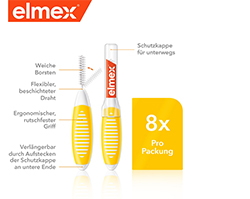 ELMEX Interdentális kefe ISO 4-es méret 0,7 mm sárga, 8 db