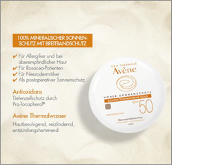 AVENE Kompakt naptej SPF 50 arany, 10 g