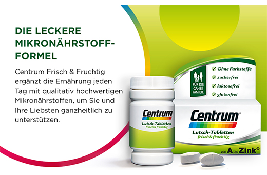 CENTRUM friss & gyümölcsös cukorkák, 60 db