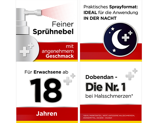 DOBENDAN Direct Flurbiprofen spray méz & citrom, 15 ml