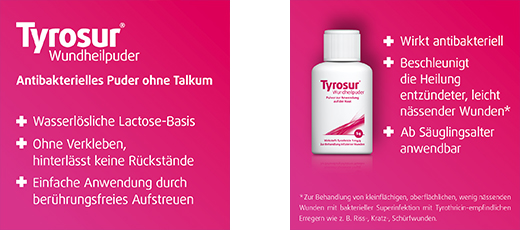 TYROSUR Sebgyógyító por, 20 g