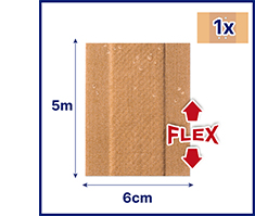 HANSAPLAST Elasztikus gipsz 6 cmx5 m, 1 db