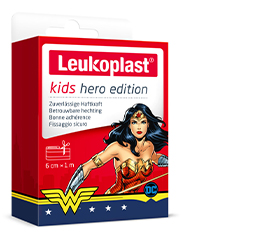 LEUKOPLAST gyerek gipsz hős Wonder Woman 6 cmx1m, 1 db