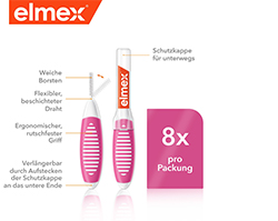ELMEX Interdentális kefe ISO méret 0 0,4 mm rózsaszín, 8 db