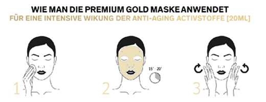 LIERAC Prémium Perfecting Gold Cloth maszk, 1X20 ml