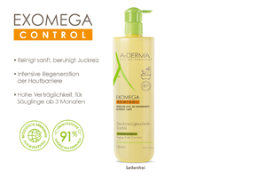 A-DERMA EXOMEGA CONTROL lágyító tusolóolaj, 750 ml
