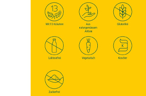 RICOLA o.Z.Beutel gyömbéres narancsos mentás cukorka, 75 g