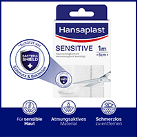 HANSAPLAST Érzékeny tapasz hipoallergén 6 cmx1 m, 1 db