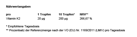 VITAMIN K2 MK7 cseppek nagy dózisban vegán, 50 ml