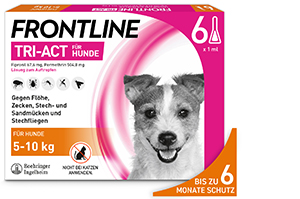 FRONTLINE Tri-Act cseppentős oldat 5-10 kg-os kutyáknak, 6 db