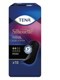 TENA SILHOUETTE Mini noir betétek, 18 db