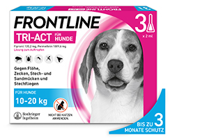 FRONTLINE Tri-Act cseppentős oldat 10-20 kg-os kutyáknak, 3 db