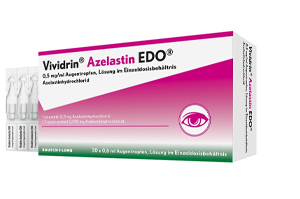 VIVIDRIN Azelasztin EDO 0,5 mg/ml Augentr.Lsg.i.EDP, 20X0,6 ml