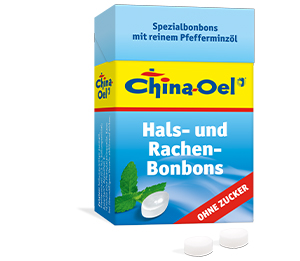 CHINA ÖL Torok- és köhögés elleni édesség cukor nélkül, 40 g