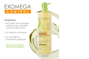 A-DERMA EXOMEGA CONTROL lágyító tusolóolaj, 750 ml