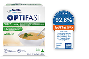 OPTIFAST Leves zöldségpor, 8X55 g