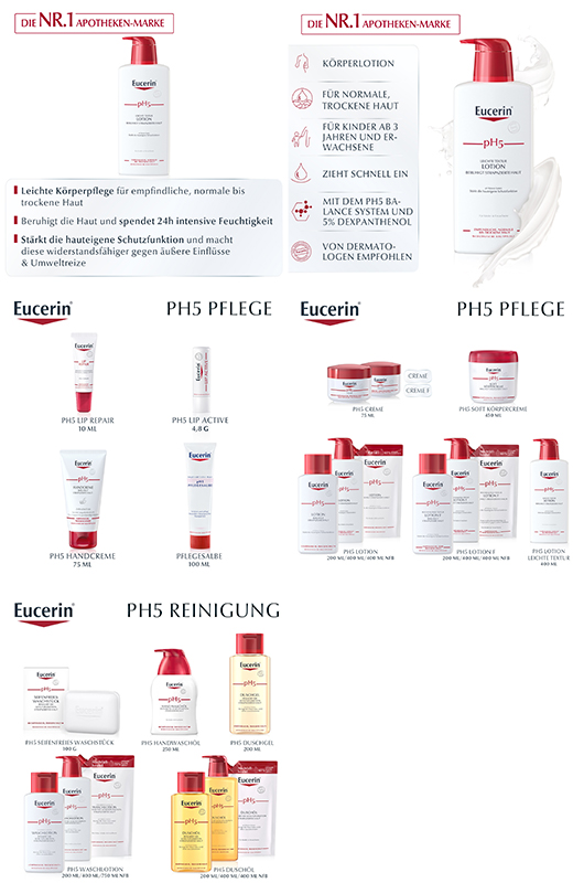 EUCERIN pH5 könnyű testápoló érzékeny bőrre, 400 ml