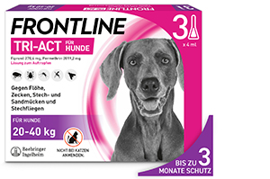 FRONTLINE Tri-Act cseppentős oldat 20-40 kg-os kutyáknak, 3 db