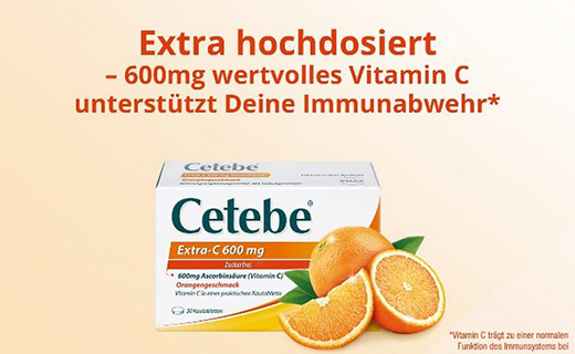 CETEBE Extra-C 600 mg rágótabletta, 60 db