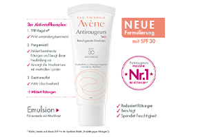 AVENE Antirougeurs nappali nyugtató emulzió SPF 30, 40 ml