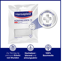 HANSAPLAST Steril kompresszek 10x10 cm, 5X2 db