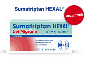 SUMATRIPTAN HEXAL migrénre 50 mg tabletta, 2 db