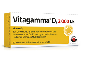 VITAGAMMA D3 2000 NE D3-vitamin NEM tabletta, 100 db