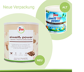 FOR YOU protein power csokoládépor, 750 g