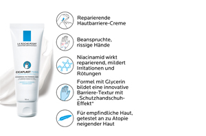 ROCHE-POSAY Cicaplast kézkrém, 100 ml