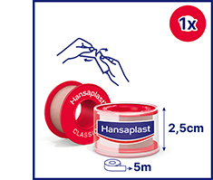 HANSAPLAST Klasszikus rögzítő gipsz 2,5 cm x 5 m, 1 db