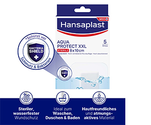HANSAPLAST Aqua Protect sebkötszer steril 8x10 cm, 5 db