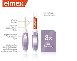 ELMEX Interdentális kefe ISO 6-os méret 1,1 mm lila, 8 db