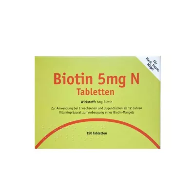 BIOTIN 5 mg N tabletta, 150 db BIOTIN 5 mg N tabletta, 150 db
