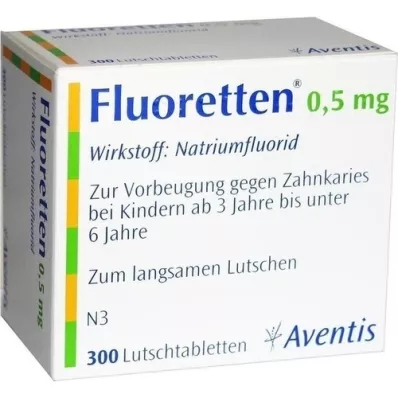 FLUORETTEN 0,5 mg-os tabletta, 300 db