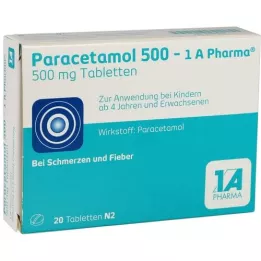 PARACETAMOL 500-1A Pharma tabletta, 20 db