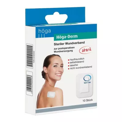 Höga Derm vakolatok 53mmx70mm steril, 10 db