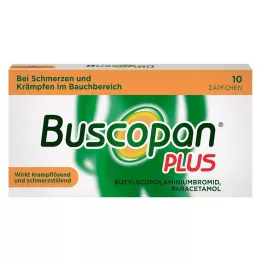 BUSCOPAN plusz 10 mg/800 mg kúp, 10 db