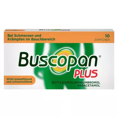 BUSCOPAN plusz 10 mg/800 mg kúp, 10 db