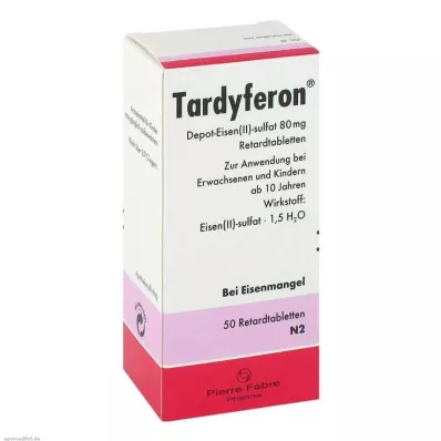 Tardyferon® Depot vas(II)-szulfát 80 mg elnyújtott hatóanyag-leadású tabletta, 50 db