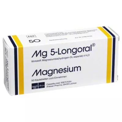 MG 5 LONGORAL rágótabletta, 50 db
