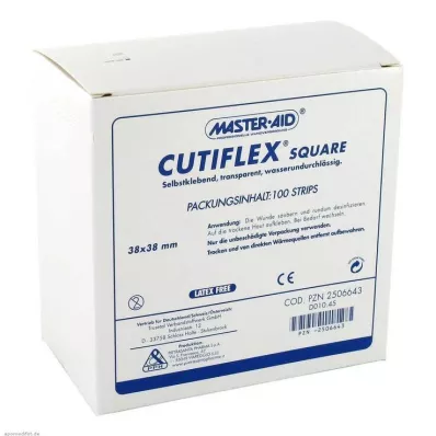 Cutiflex fólia gipsz négyzet 38x38mm Master Aid, 100 db
