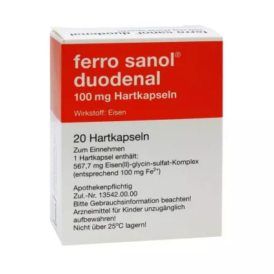 FERRO SANOL duodenális kemény sapkák.m.msr.overz.pell., 20 db