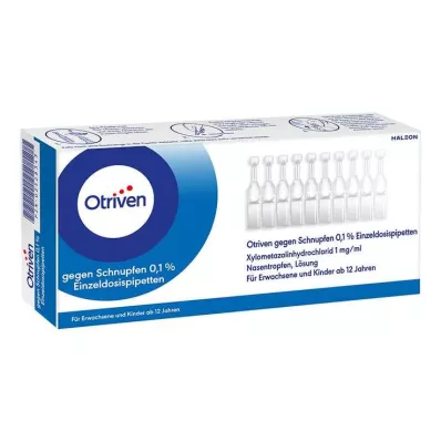 OTRIVEN 0,1%-os orrcsepp egyadagos pipetta, 40X0,3 ml
