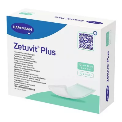ZETUVIT Plus extra erős nedvszívó borogatás, steril 10x10 cm, 10 db ZETUVIT Plus extra erős nedvszívó borogatás, steril 10x10 cm, 10 db