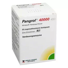 PANGROL 40.000 kemény kupak bélsavval bevont pellettel, 50 db