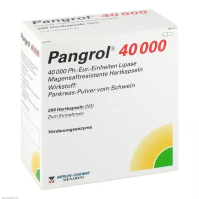Pangrol 40000 gyomornedv-ellenálló kapszula, 200 db Pangrol 40000 gyomornedv-ellenálló kapszula, 200 db