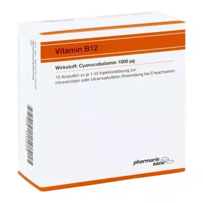 VITAMIN B12 RÖWO 1,000 μg ampullák, 10X1 ml