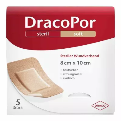 DRACOPOR 8x10 cm-es steril, bőrszínű sebkötszer, 5 db DRACOPOR 8x10 cm-es steril, bőrszínű sebkötszer, 5 db