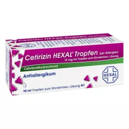 CETIRIZIN HEXAL Allergiás cseppek, 10 ml